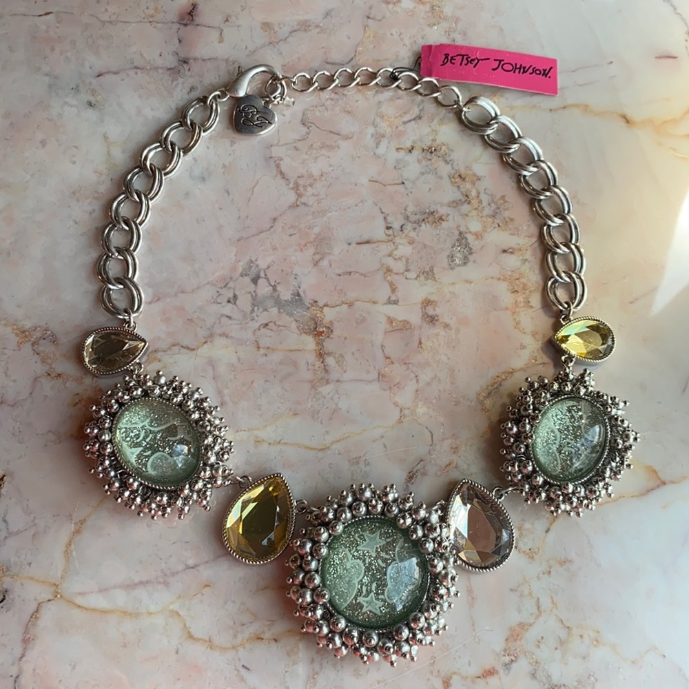 Betsy Johnson Stars and Clouds Statement Necklace